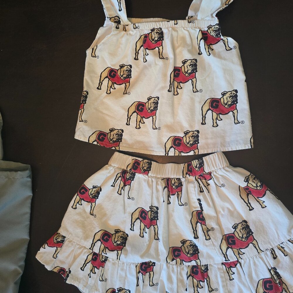 Stuart Simmons Toddler Girls’ UGA Dress Outfit, Size XXS, Used
